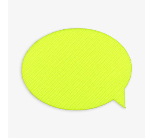 Наклейка тканевая Lunga Bubble, M, желтый неон