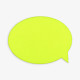 Наклейка тканевая Lunga Bubble, M, желтый неон