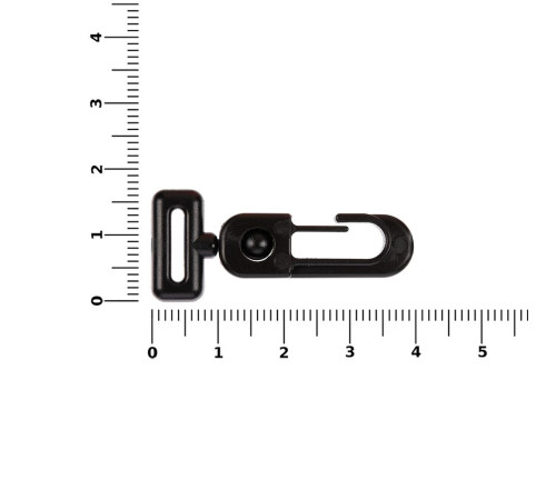 Застежка-карабин Сarabine, S, черный