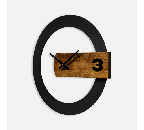 Часы TimeLord, черные с коричневым