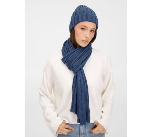 Шарф Metelitsa, синий меланж (джинс)