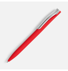 Ручка шариковая Pin Soft Touch, красная