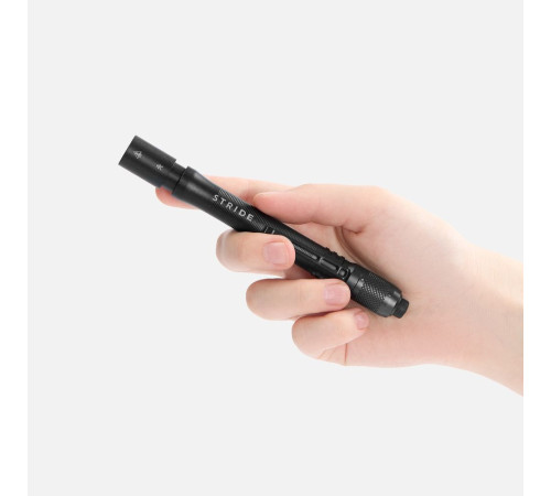 Фонарик с фокусировкой луча Fokus, серо-синий