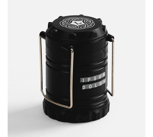 Кемпинговый фонарь с имитацией пламени Lindau Flame, черный