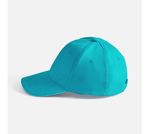Бейсболка Buffalo, бирюзовая с белым