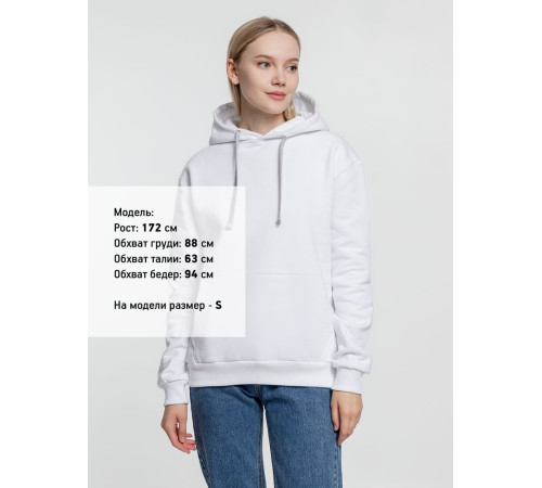 Толстовка с капюшоном Kirenga Heavy, белая (белоснежная)