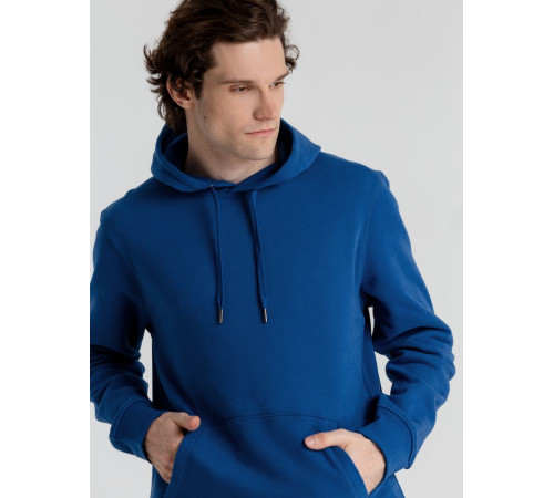 Толстовка с капюшоном унисекс King, ярко-синяя