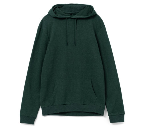 Толстовка с капюшоном унисекс Hoodie, темно-зеленый меланж