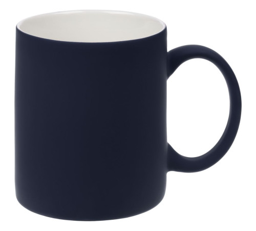 Кружка Promo Soft с покрытием софт-тач, темно-синяя