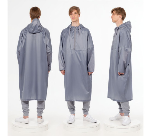 Дождевик-анорак R1, серый