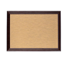 Плакетка Plaque, малая, вишня с золотистой пластиной