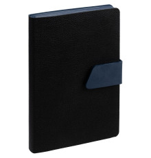 Ежедневник Boom, недатированный, черный с синим