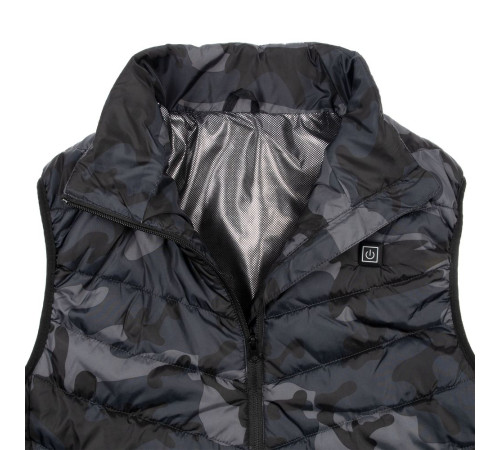 Жилет с подогревом Thermalli Valmorel, серый камуфляж