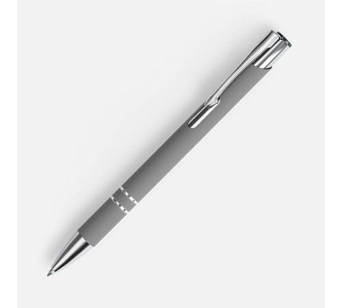 Ручка шариковая Keskus Soft Touch, серая