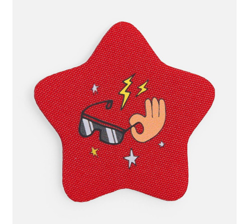 Наклейка тканевая Lunga Bial, M, красная