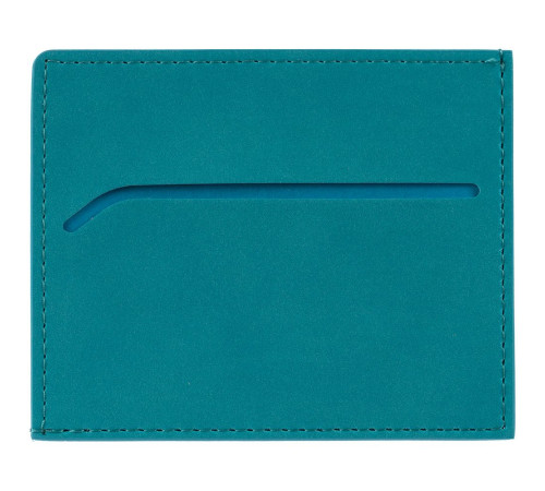 Чехол для карточек Nubuk, бирюзовый