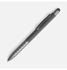 Ручка шариковая Digit Soft Touch со стилусом, серая