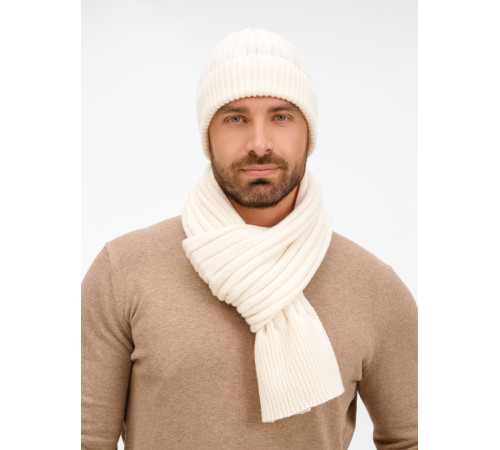 Шапка Bellish, белая (ванильная)