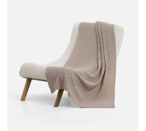 Плед Braidera, бежевый меланж