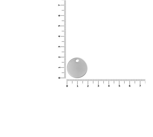 Шильдик металлический Alfa Sirkel, серебристый