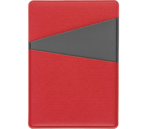 Картхолдер Dual, серо-красный