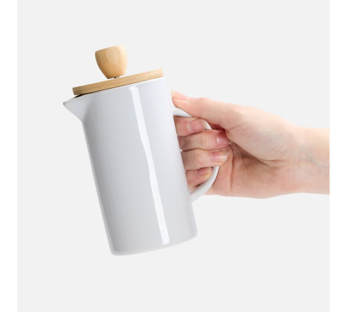 Френч-пресс Ceramero, белый