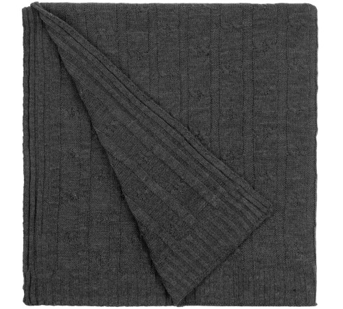 Плед Trenza, темно-серый