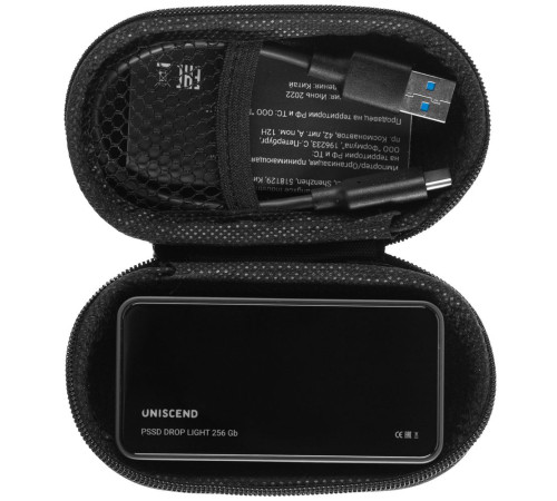 Внешний SSD диск Drop Light, с подсветкой гравировки, 256 Гб