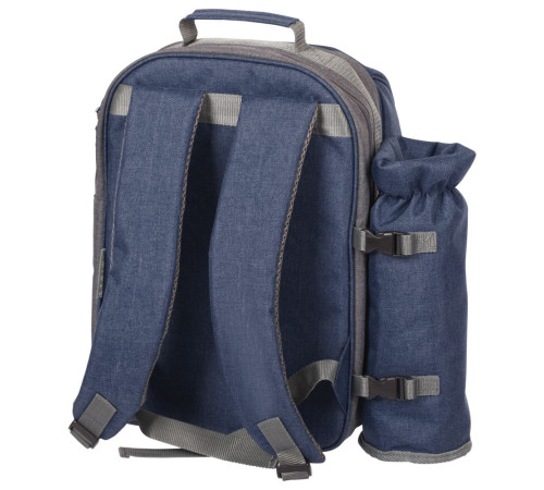 Набор для пикника Fridag на 2 персоны, темно-синий с серым