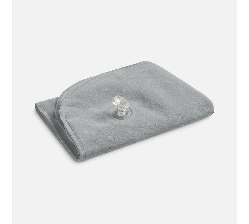 Надувная подушка под шею в чехле Sleep, темно-серая