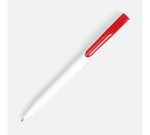 Ручка шариковая Pin, белая с красным