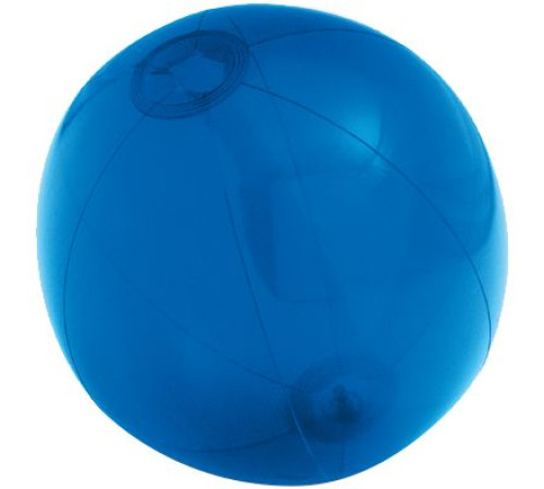 Надувной пляжный мяч Sun and Fun, полупрозрачный синий