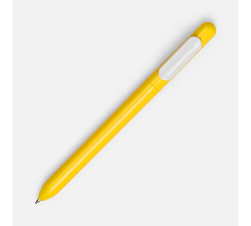 Ручка шариковая Swiper, желтая с белым