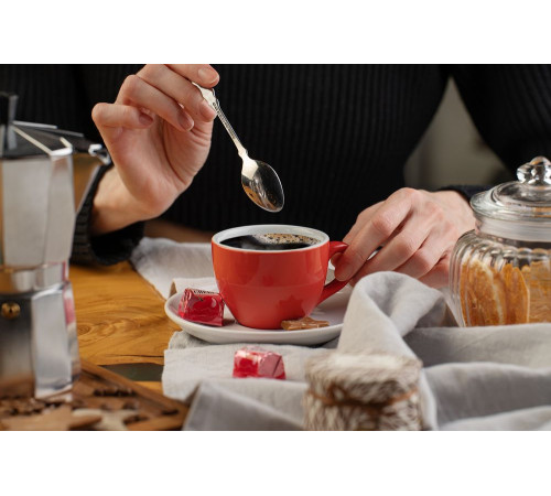 Чайная пара Cozy Morning, серая с белым