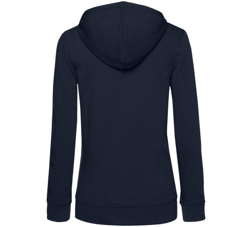 Толстовка на молнии с капюшоном женская BNC Inspire (Organic), темно-синяя