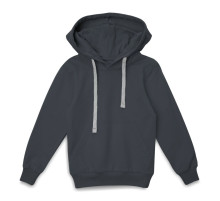 Толстовка с капюшоном детская Kirenga Kids, темно-серая (графит)