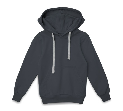 Толстовка с капюшоном детская Kirenga Kids, темно-серая (графит)