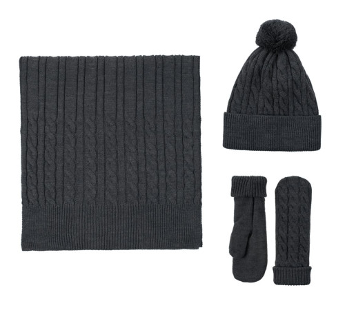 Варежки Heat Trick, темно-серый меланж (асфальт)