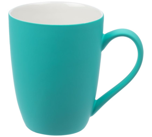 Кружка Good Morning с покрытием софт-тач, ver.2, бирюзовая