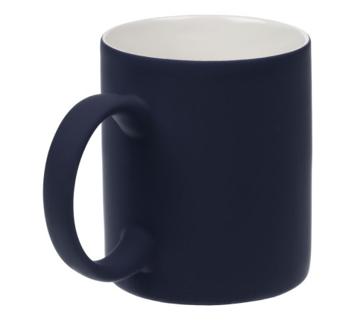 Кружка Promo Soft с покрытием софт-тач, темно-синяя