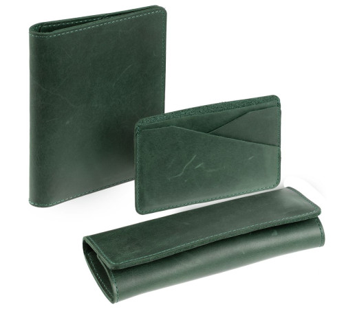 Обложка для паспорта inStream, зеленая