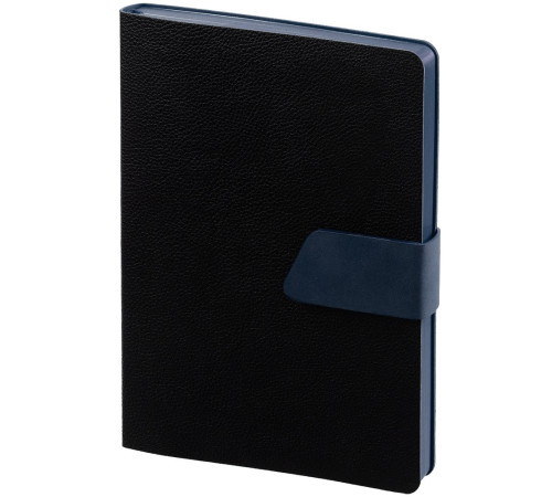 Ежедневник Boom, недатированный, черный с синим
