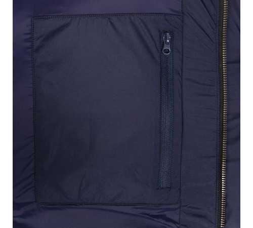 Пуховик унисекс Kapsula, темно-синий