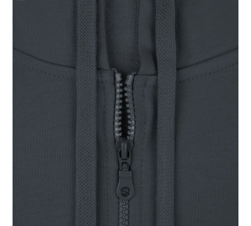 Толстовка на молнии с капюшоном Siverga 2.0, темно-серая (графит)