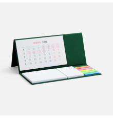 Календарь настольный Grade, зеленый