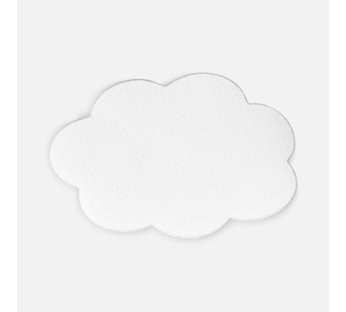 Наклейка тканевая Lunga Calum, L, белая