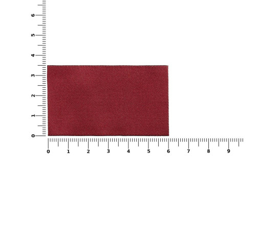 Лейбл тканевый Epsilon, M, бордовый