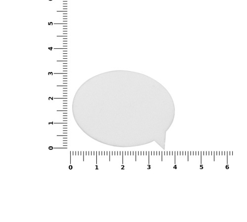 Наклейка тканевая Lunga Bubble, M, белая