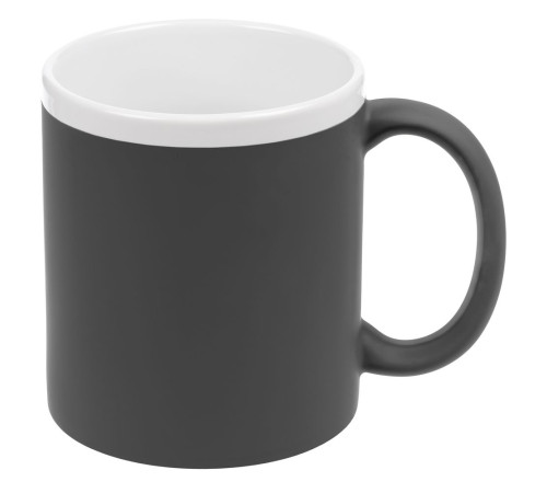 Кружка StopSpot с покрытием софт-тач, серая