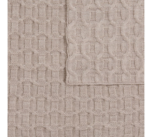 Плед Braidera, бежевый меланж